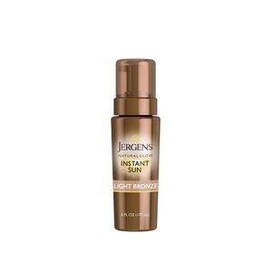 Jergens Natural Glow INSTANT SUN Sunless Tanning Mousse LIGHT BRONZE 6 oz